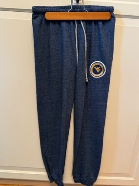 WVU Navy Blue Fleece Jogger Pants
